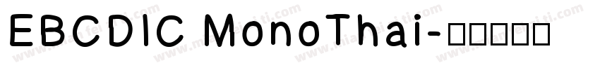EBCDIC MonoThai字体转换